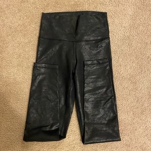 Leather Black American Eagle Leggings